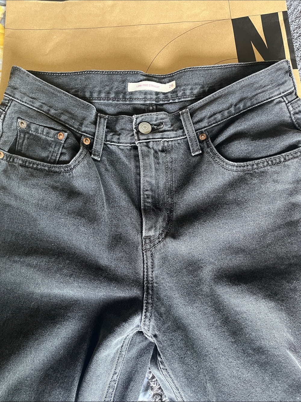 Levi’s Low Pro Black Jeans